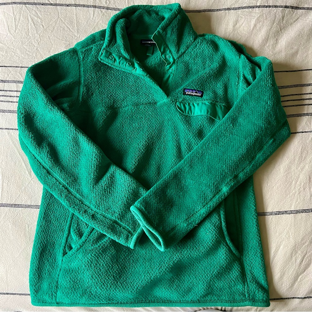 Patagonia Re-Tool Snap-T fleece Pullover sweater in green